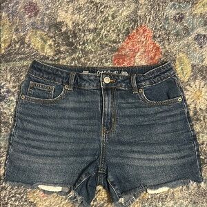 Cotton On Blue Jean Shorts with Distressed Details